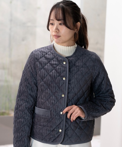 STRAWBERRY-FIELDS（ストロベリーフィールズ） コート アウター ベロア