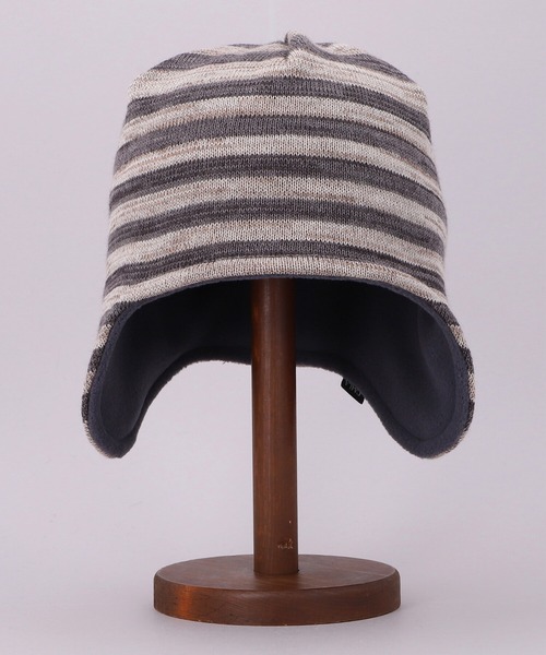 CA4LA（カシラ） ニット帽 ニットキャップ STRIPE KNIT レディース