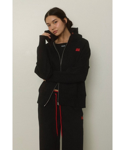 ALEXIA STAM（アリシアスタン） パーカー Wellness Contrast Logo Zip