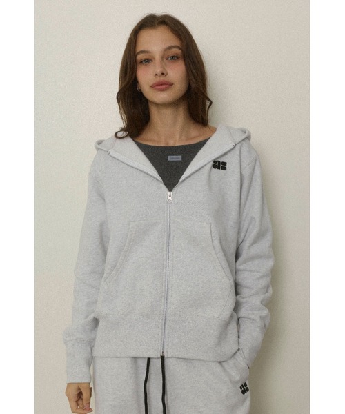 ALEXIA STAM（アリシアスタン） パーカー Wellness Contrast Logo Zip 