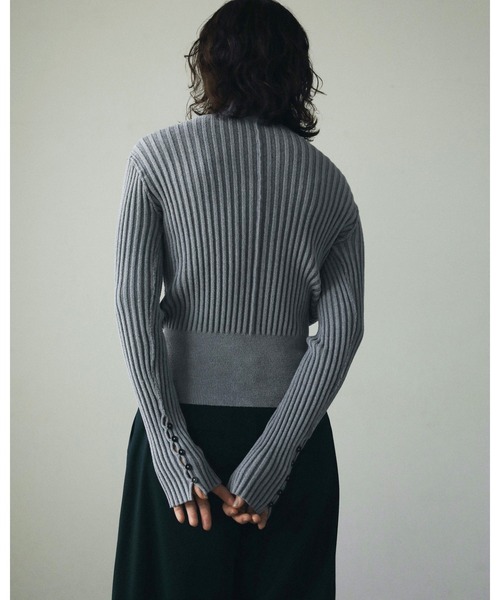 「anuke」 長袖ニット FREE ライトグレー レディース_画像5