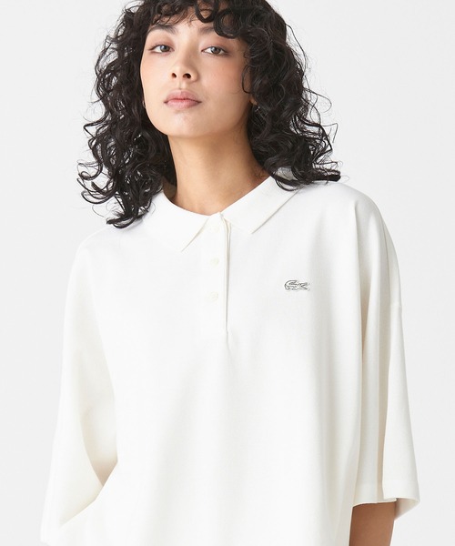 LACOSTE（ラコステ） 半袖ポロシャツ 34 ベージュ レディース 