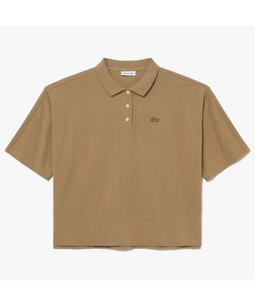 LACOSTE（ラコステ） 半袖ポロシャツ 34 ベージュ レディース 