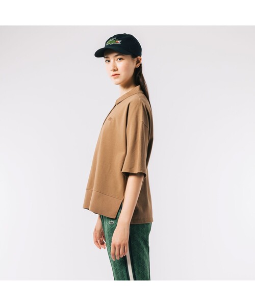LACOSTE（ラコステ） 半袖ポロシャツ 34 ベージュ レディース 
