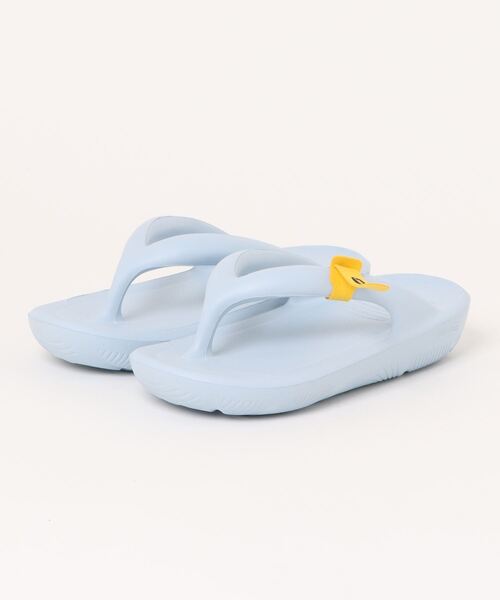 「TAW&TOE」 フラットサンダル 22cm ブルー レディース_画像2