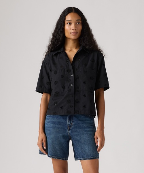 YLÈVE ショートスリーブ シャツ 半袖 Levi's（リーバイス） ブラウス シャツ 半袖 ノベルティ ハーリー