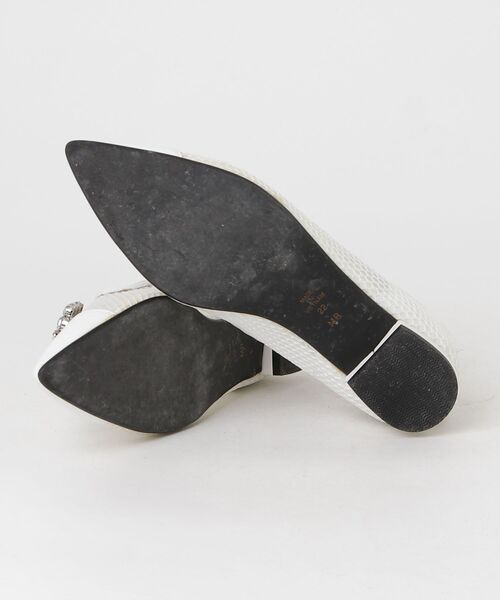 「DIANA」 フラットパンプス 22cm ホワイト レディース_画像3