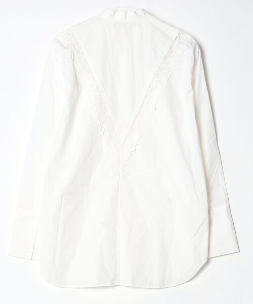 「SEEALL」 ストライプ柄長袖ブラウス FREE ホワイト レディース_画像2