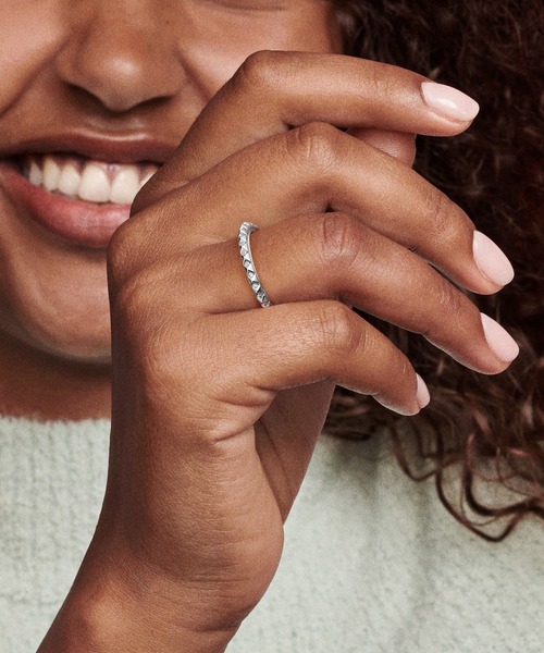 「Pandora」 リング 48 シルバー レディース_画像3