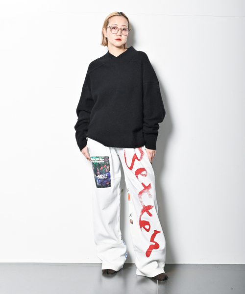 「CITYSHOP」 長袖ニット - グレー レディース_画像4