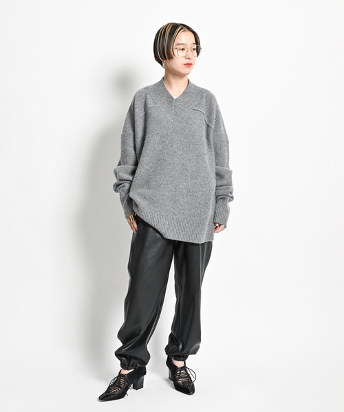 「CITYSHOP」 長袖ニット - グレー レディース_画像7