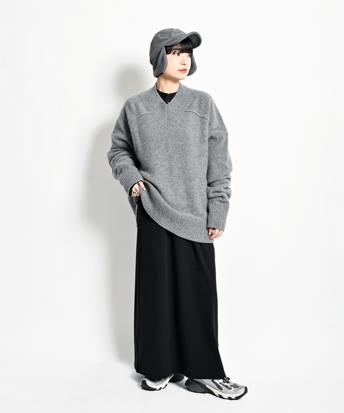 「CITYSHOP」 長袖ニット - グレー レディース_画像8