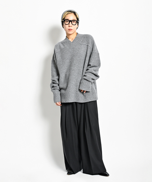 「CITYSHOP」 長袖ニット - グレー レディース_画像9