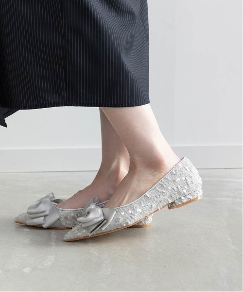 「RANDA」 フラットパンプス 22 アイボリー レディース_画像6