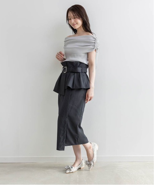 「RANDA」 フラットパンプス 22 アイボリー レディース_画像9