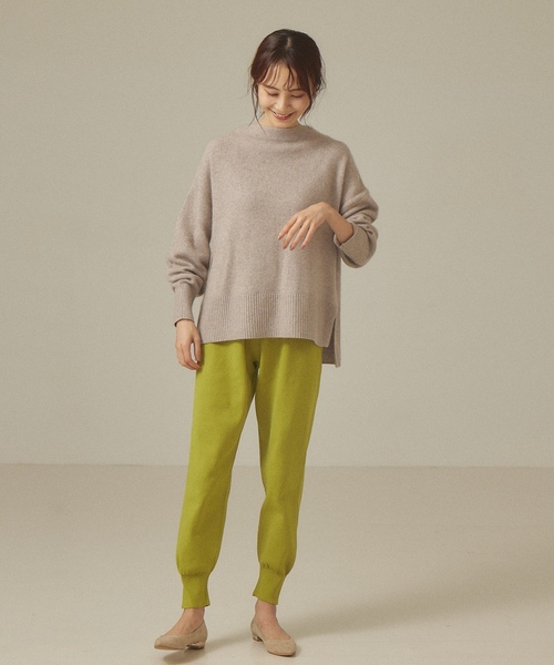 「abahouse mavie」 長袖ニット フリー ダークオレンジ レディース_画像3