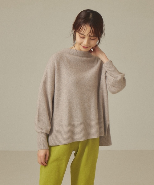 「abahouse mavie」 長袖ニット フリー ダークオレンジ レディース_画像5