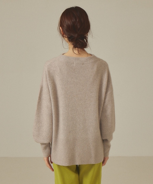 「abahouse mavie」 長袖ニット フリー ダークオレンジ レディース_画像7