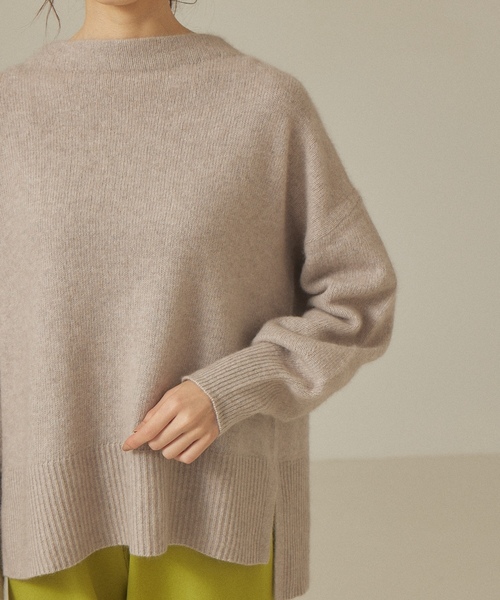 「abahouse mavie」 長袖ニット フリー ダークオレンジ レディース_画像9