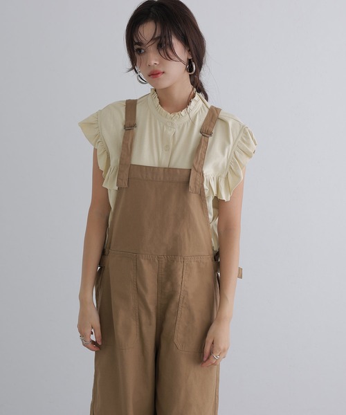 「ElegChic」 半袖シャツ M カーキ レディース_画像6