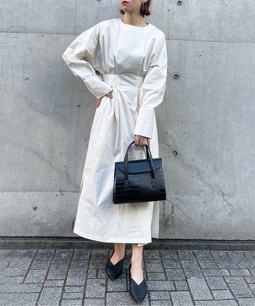 「MAISON BREEZE」 長袖ワンピース FREE ベージュ レディース_画像5