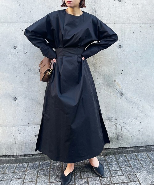 「MAISON BREEZE」 長袖ワンピース FREE ベージュ レディース_画像8