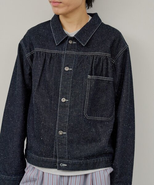 WHIMSIC（ウィムジック） デニムジャケット gジャン 「UNISEX」ネップ