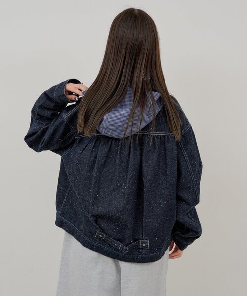 WHIMSIC（ウィムジック） デニムジャケット gジャン 「UNISEX」ネップ