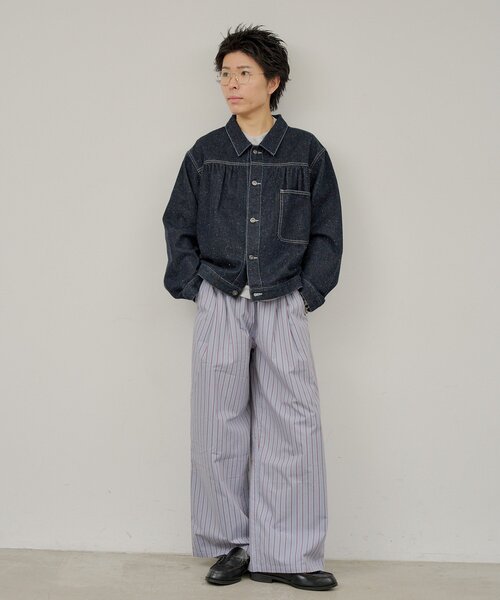WHIMSIC（ウィムジック） デニムジャケット gジャン 「UNISEX」ネップ
