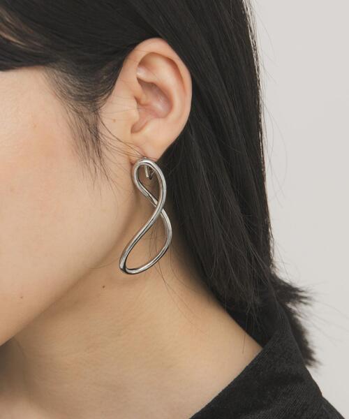 「KBF」 イヤリング（両耳用） ONE シルバー レディース_画像2