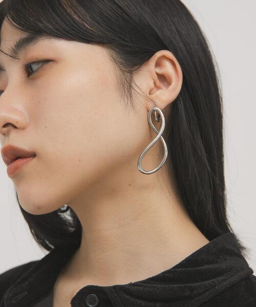 「KBF」 イヤリング（両耳用） ONE シルバー レディース_画像3