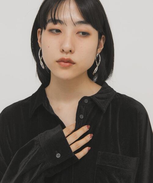 「KBF」 イヤリング（両耳用） ONE シルバー レディース_画像4