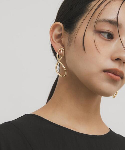 「KBF」 イヤリング（両耳用） ONE シルバー レディース_画像8