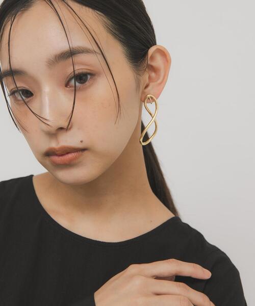 「KBF」 イヤリング（両耳用） ONE シルバー レディース_画像9