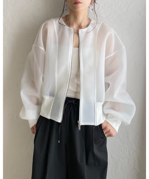 She's Closet ブルゾン アウター ショート丈 ダンボールボンディング