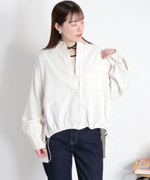 cepo（セポ） ブラウス シャツ フロントタックドロストシャツ