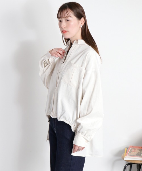 cepo（セポ） ブラウス シャツ フロントタックドロストシャツ