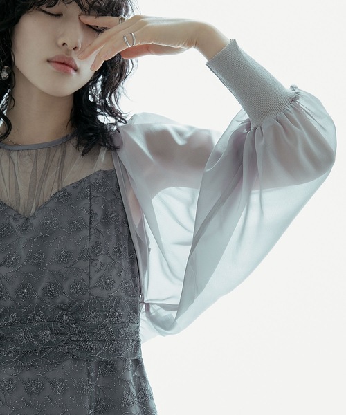 「niana」 長袖ブラウス M グレー レディース_画像9