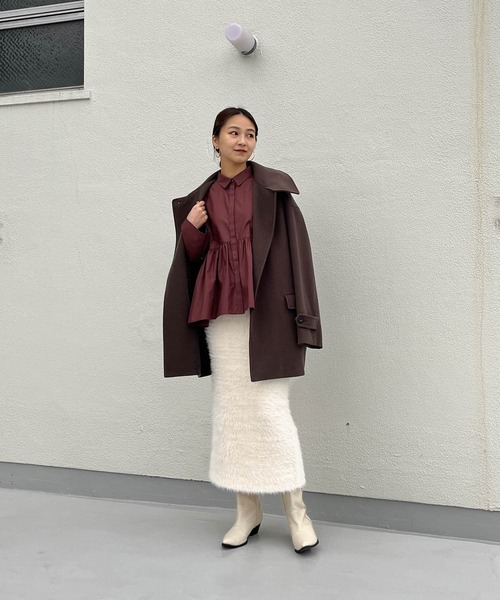 「KBF」 長袖シャツ ONE ブラウン系その他 レディース_画像3