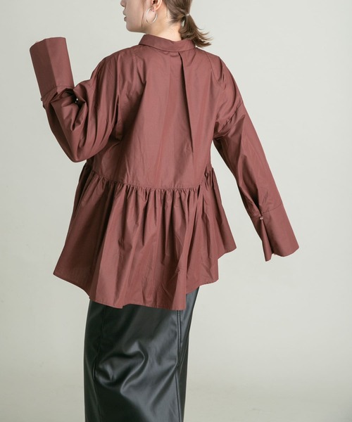 「KBF」 長袖シャツ ONE ブラウン系その他 レディース_画像8