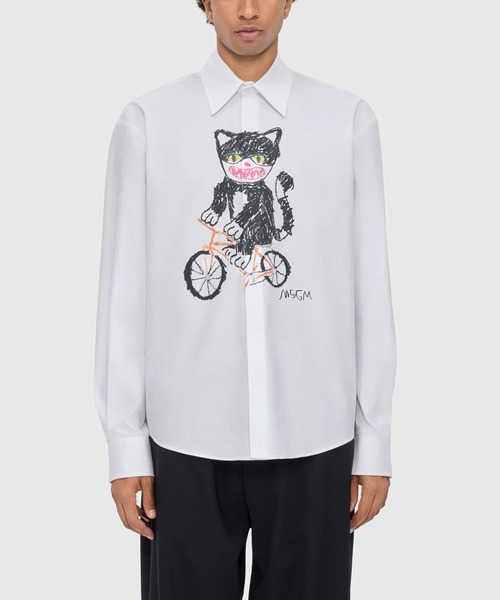 シャツ Bike Life Cats グラフィティシャツ メンズの画像