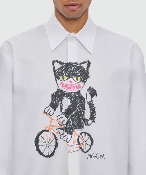 シャツ Bike Life Cats グラフィティシャツ メンズの画像