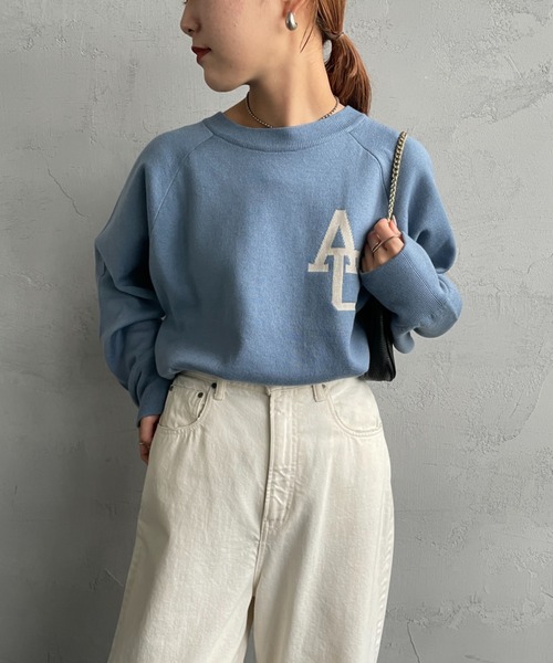 「AMERICANA」 長袖ニット F キナリ レディース_画像4