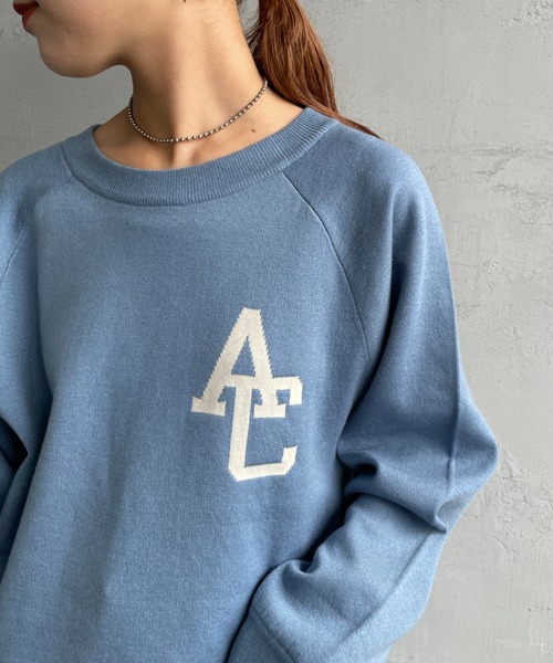 「AMERICANA」 長袖ニット F キナリ レディース_画像5