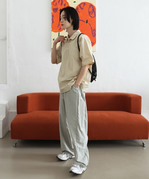 「FOLLOWIN」 イージーパンツ FREE ライトグレー レディース_画像3