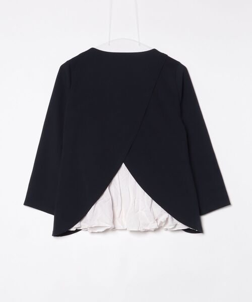 「Mila Owen」 長袖カットソー FREE ネイビー レディース_画像2