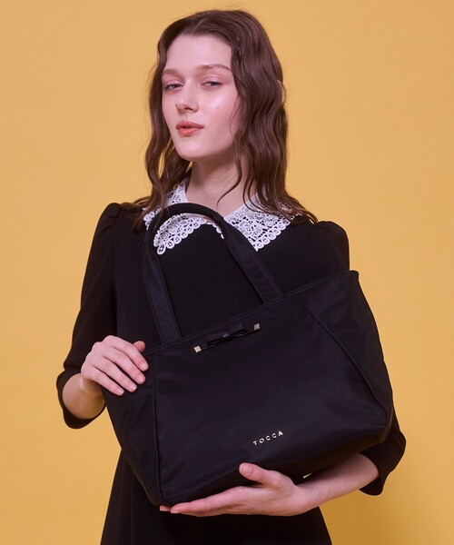 「TOCCA」 トートバッグ F ブラック レディースの画像