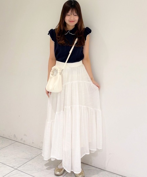 flower スカート ブリージーティアードスカート : ZOZOTOWN Yahoo!店