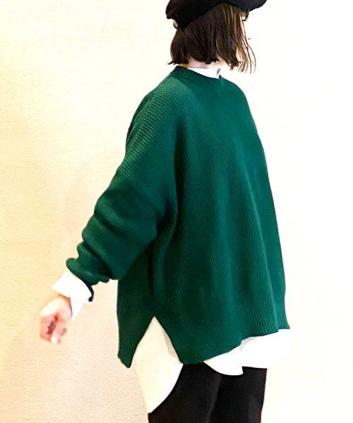 「JOURNAL STANDARD LUXE」 長袖ニット FREE ブラウン レディース_画像2