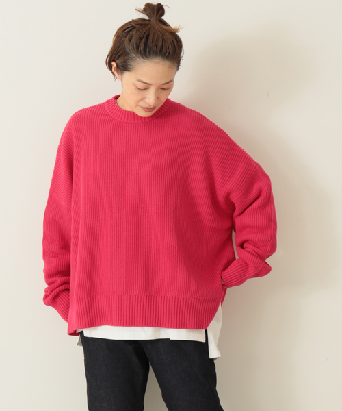 「JOURNAL STANDARD LUXE」 長袖ニット FREE ブラウン レディース_画像4
